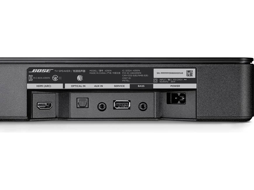 Bose TV Speaker Powered 3-channel sound bar with Bluetooth